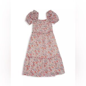 Vineyard Vines Quilted Ruffle Dress Floral Multi - Size XS 5/6